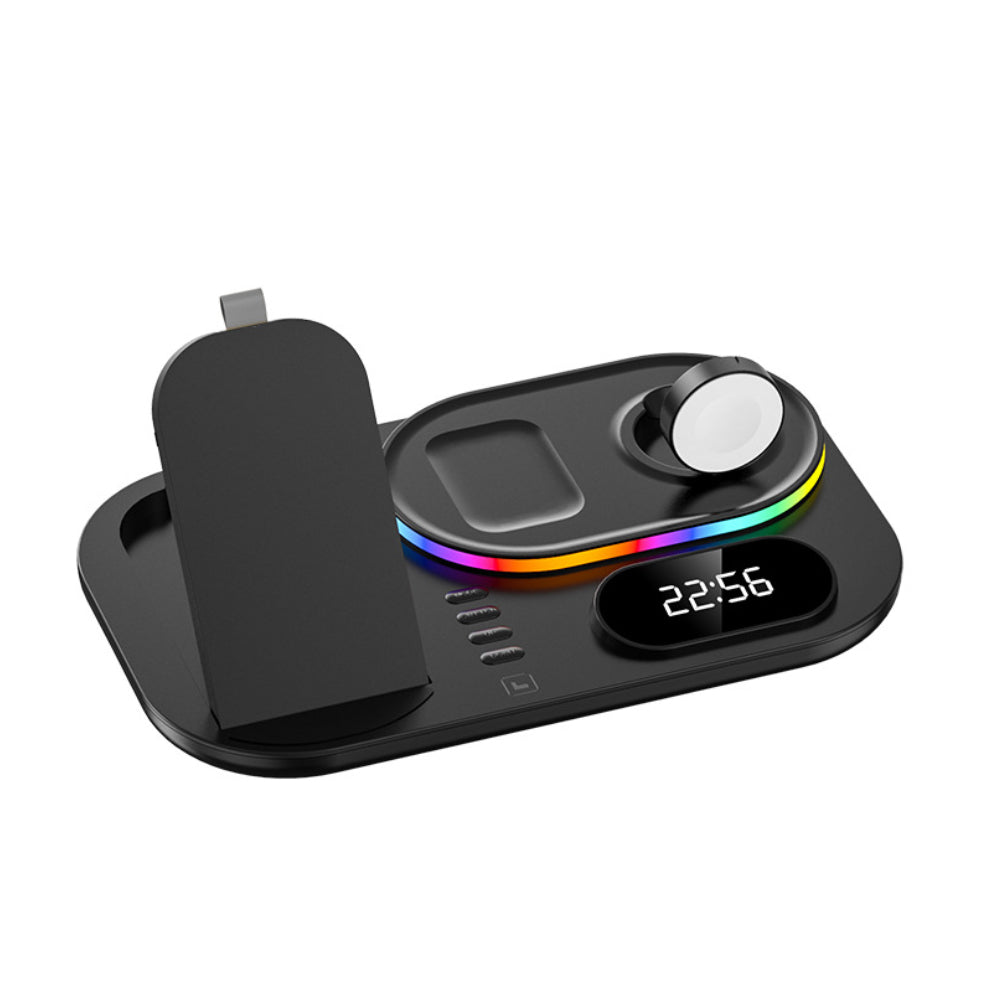 Wireless Fast Charger with Time Display Dock Station