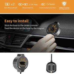 Wireless FM Transmitter with Dual Car Charger