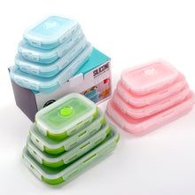 4 Sizes Silicone Collapsible Lunch Box
