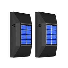 2pcs LED Outdoor Solar Powered Lamps Wall Lamps