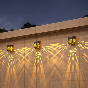 Decorative Solar Fence Wall Light