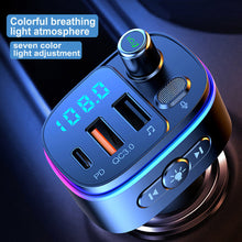 Bluetooth V5.0 FM Transmitter Wireless Radio Adaptor and Car with Backlit and LED Digital Display