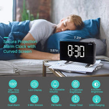 Projector FM Radio LED Display Alarm Clock