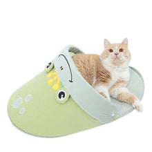 Cartoon Animal Slipper Shape Soft Nest Non-Slip Pet Bed