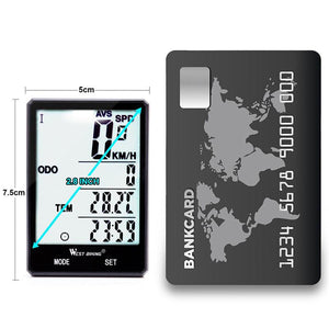 Wireless Waterproof Backlit Bicycle Speedometer