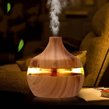 USB  Wood Grain 300ml Air Humidifier Aromatherapy With Lights - Groupy Buy