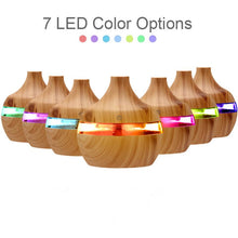 USB  Wood Grain 300ml Air Humidifier Aromatherapy With Lights - Groupy Buy