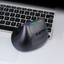 2.4G Wireless Vertical Ergonomic Optical Mouse with Bluetooth Receiver