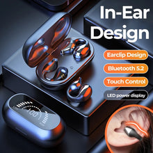 TWS Bone Conduction Earclip Touch Control Earphones