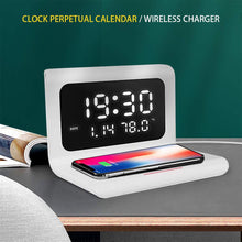 2-in-1 Wireless Charger Docking Station and Digital Alarm Clock