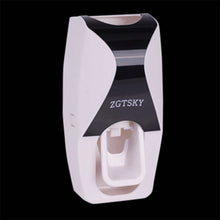 Wall Mount Automatic Toothpaste Dispenser and Toothbrush Holder Set