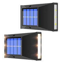 2pcs LED Outdoor Solar Powered Lamps Wall Lamps