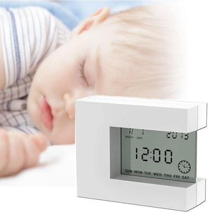 Battery Operated Electronic Square LCD Digital Calendar Alarm Clock with Home Thermometer & Countdown Timer