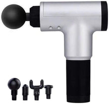 Rechargeable Electric Deep Muscle Tissue Massage Gun with 4 Massage Heads