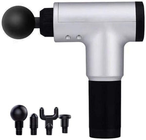 Rechargeable Electric Deep Muscle Tissue Massage Gun with 4 Massage Heads