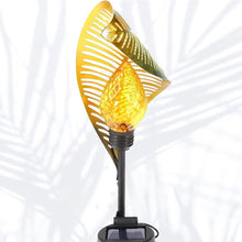 Outdoor Art Metal Leaf Design Solar Light