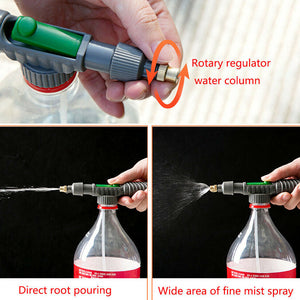 Portable High Pressure Air Pump Manual Sprayer Drinking Bottle Spray Head Nozzle Watering Tool