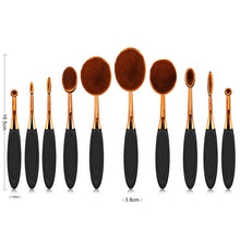 5pcs Oval Makeup Brushes Set