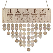 Wooden Birthday Reminder Calendar Board Home Wall Decoration Crafts
