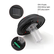 Solar Powered Outdoor LED Mosquito and Bug Zapper Insect Pest Killer Lamp