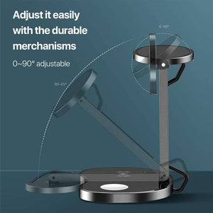3-in-1 Magnetic Wireless Charger Replacement MagSafe Charger