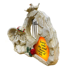 Solar Praying Angel Wind Chime Statue
