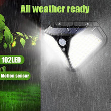 102 LED Solar Powered Body Sensor Wall Light Garden Lights