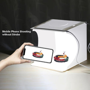 Mini Folding Lightbox 2 LED Photography Softbox