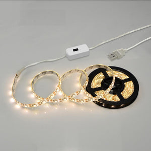 Hand Sweep Motion Sensor USB Rechargeable LED Light Strip for Bedroom, Kitchen, and Wardrobe