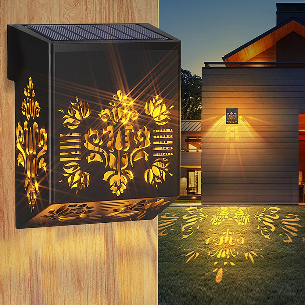 Decorative Solar Fence Wall Light