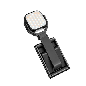 2-In-1 Foldable Desktop Phone Holder with Fill Light