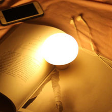 USB Rechargeable Wood Mushroom Night Light