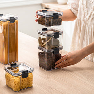 Stackable Kitchen Sealed Jar Plastic Food Storage Box
