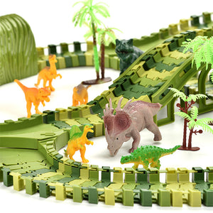 Dinosaur Race Track Car Playset