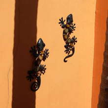 Metal Gecko Outdoor Wall Decor