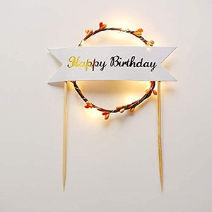 Happy Birthday LED Cake Toppers