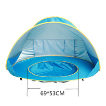 UV-Protection Pop-Up Beach Tent with Pool