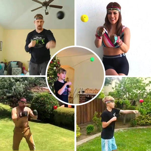 Head-mounted Combat Training Ball Bouncing Reaction Ball