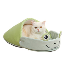 Cartoon Animal Slipper Shape Soft Nest Non-Slip Pet Bed