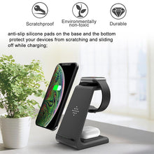 10W 3-In-1 Fast Charge Wireless Charger Dock For iPhone 11 Pro SE2, Apple Watch, AirPods Pro