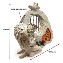 Solar Praying Angel Wind Chime Statue