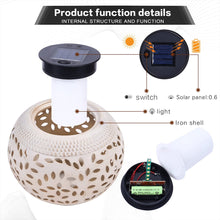 Solar Flickering Flame Tabletop Lantern