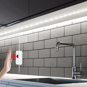 Hand Sweep Motion Sensor USB Rechargeable LED Light Strip for Bedroom, Kitchen, and Wardrobe