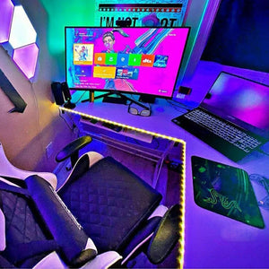 USB LED Colour Changing Strip Lights with Remote Control