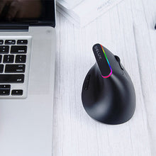 2.4G Wireless Vertical Ergonomic Optical Mouse with Bluetooth Receiver