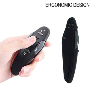 2.4G Wireless Red Laser Presenter Pointer Pen Battery Operated Remote Pointer