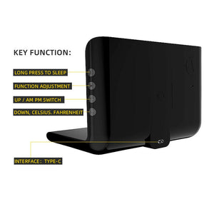 2-in-1 Wireless Charger Docking Station and Digital Alarm Clock