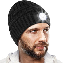 Light Up Flashlight Knitted Beanie Cap