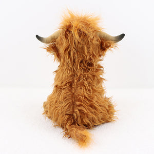 Kawaii Simulation Highland Cow Animal Plush Doll