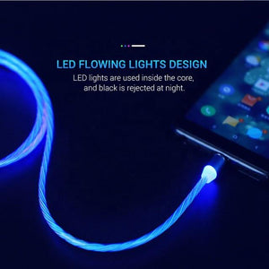 Fast Charging LED Magnetic USB Type-C Cable for iPhone and Android